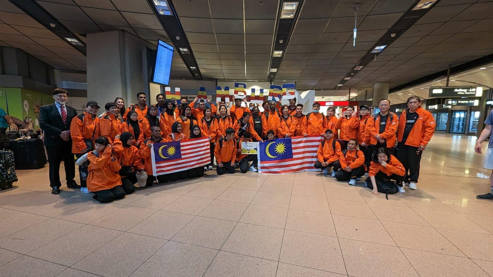Arrival at Hamburg Airport